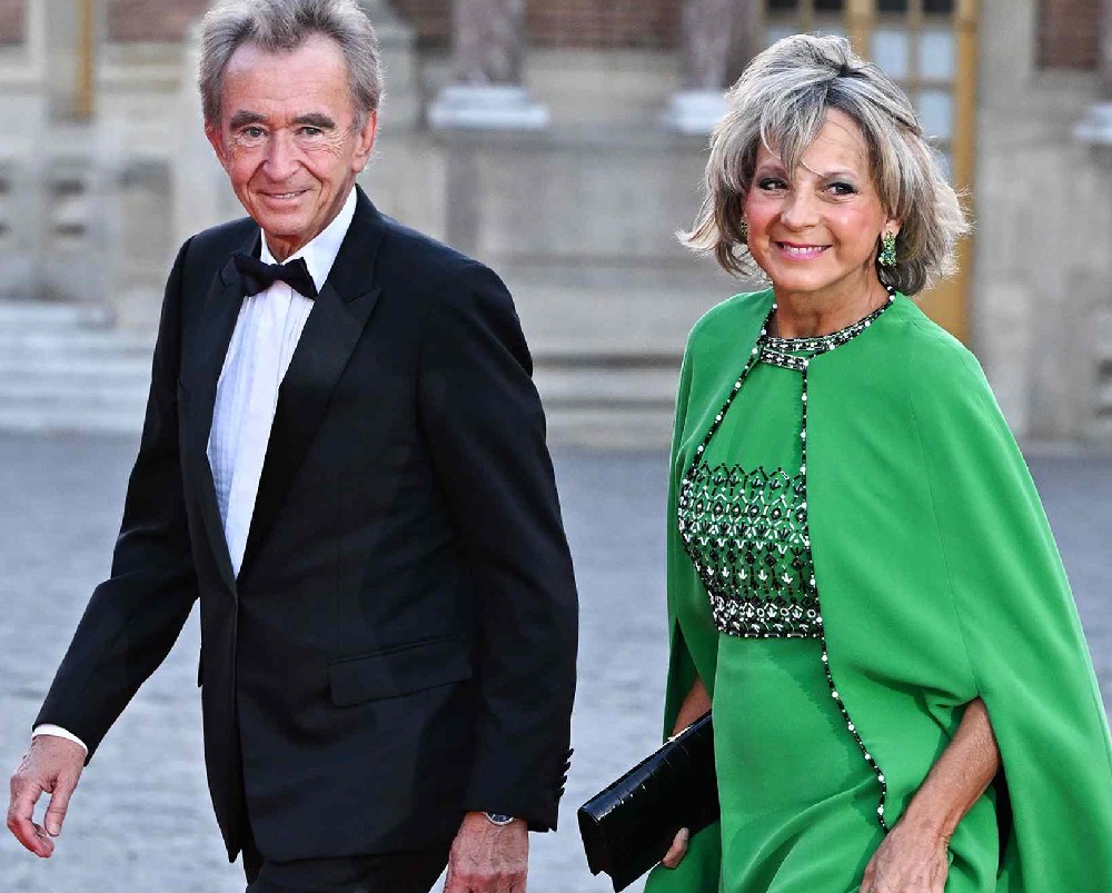 Bernard Arnault and Hélène Mercier